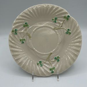 Belleek Salad Plate 8” diameter 4th green mark. 1946-1955